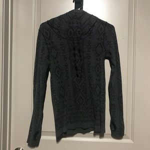 Athletic tribal print hooded top!
